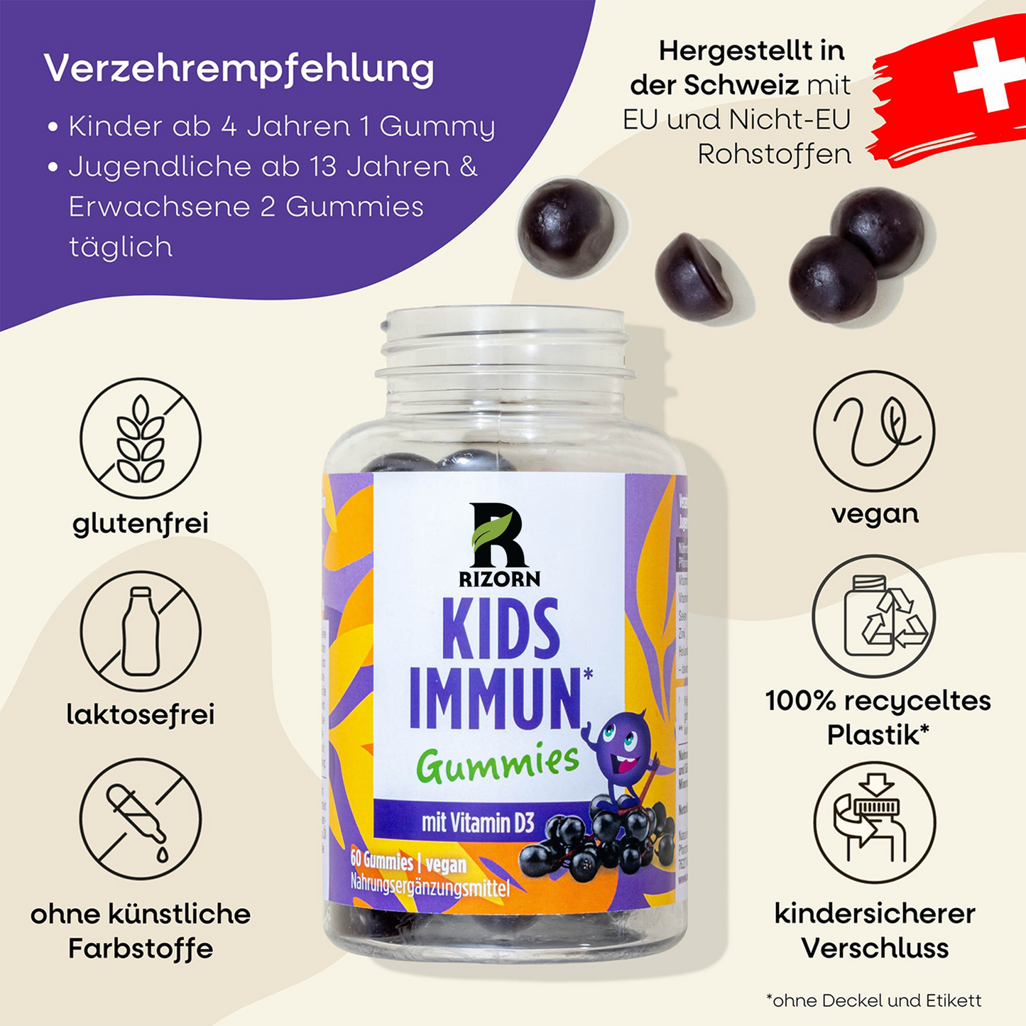 RIZORN Kids Immun Gummies